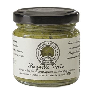 Bagnetto Verde - Sauce typique piémontaise ( pour les viandes ) Mariangela Prunotto - 110 gr  Italienne