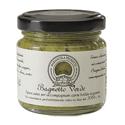 Bagnetto Verde - Sauce typique piémontaise ( pour les viandes ) Mariangela Prunotto - 110 gr  Italienne