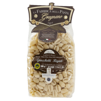 Pâtes de Gragnano I.G.P. Gnocchetti rayé "Fabbrica della Pasta" - 500 gr Pâtes artisanales typiques de Naples