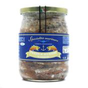 Filets d'anchois entiers en saumure - au sel, sans huile - 580 gr