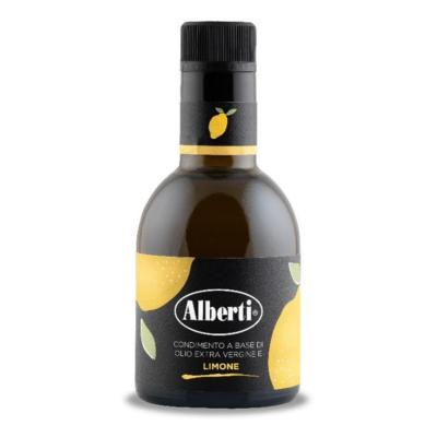 Huile d'olive extra vierge aromatisée au citron Alberti - 250 ml Excellence de la Ligurie