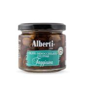 Olives dnoyautes Cultivar Taggiasca  l'huile d'olive extra vierge Linea 1986 Alberti - 170 gr Excellence de la Ligurie