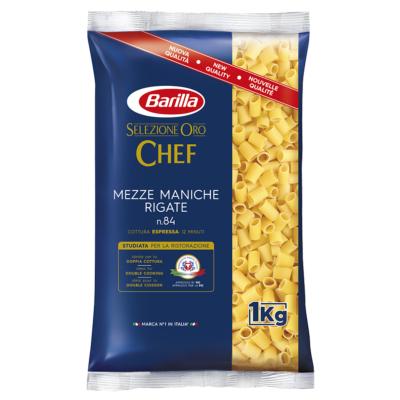 Pâtes italiennes Mezze Maniche Barilla Sélection Or Chef - 1 Kg