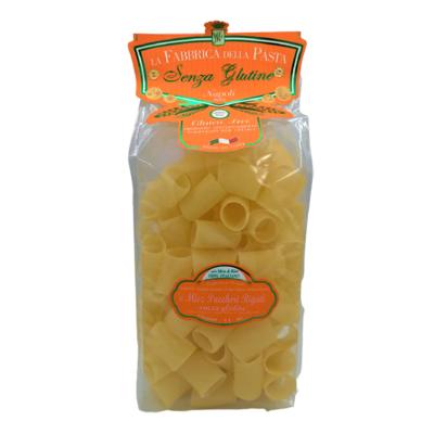 Pâtes sans gluten de Gragnano I.G.P. 'E Miez Paccheri rayé "Fabbrica della Pasta" - 500 gr Pâtes artisanales typiques de Naples