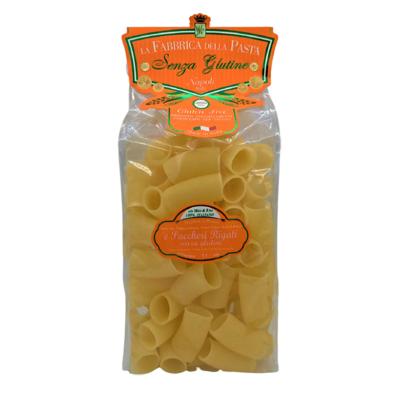 Pâtes sans gluten de Gragnano I.G.P. 'E Paccheri rayé "Fabbrica della Pasta" - 500 gr Pâtes artisanales typiques de Naples