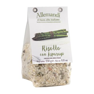 Risotto tout prêt riz carnaroli aux asperges Allemandi - 250 gr 100% italien