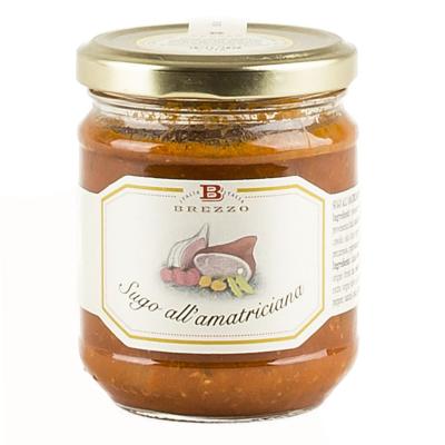 Sauce tomate Amatriciana Brezzo - 180 gr pâtes typiquement italienne