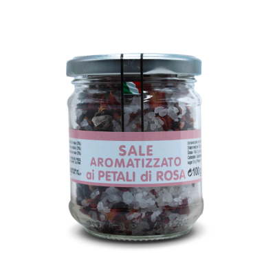 Sel aromatisé aux pétales de rose - 200 gr