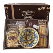 Coffret cadeau Pâtes de Gragnano I.G.P. "La Fabbrica della Pasta" - 1 Kg avec saladier en céramique italienne