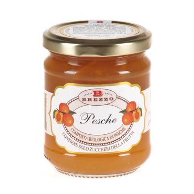 Compote Confiture de pêches BIO - 210 gr Italienne Brezzo