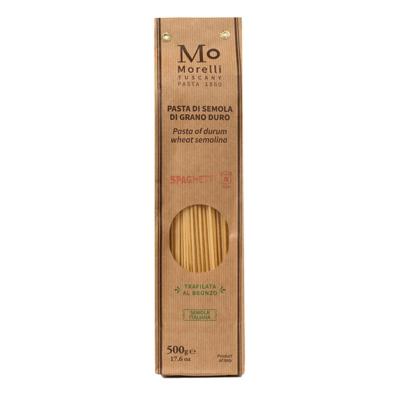 Pâtes de semoule de blé Spaghetti Morelli - 500 gr Pâtes artisanales toscanes
