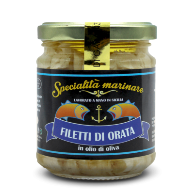 Filets de daurade sous huile d'olive - 200 gr