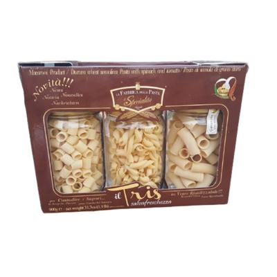 Coffret cadeau Pâtes de Gragnano I.G.P. Trio Fraîcheur "La Fabbrica della Pasta" - 900 gr Pâtes artisanales typiques de Naples