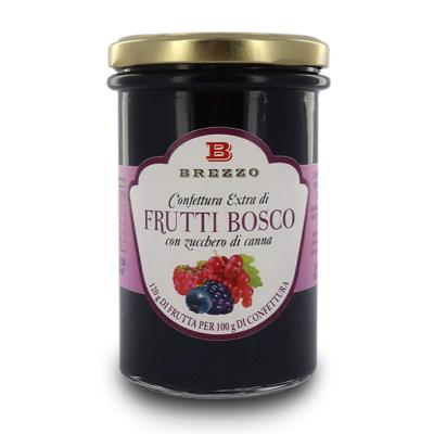 Confiture Extra du verger au sucre de canne Brezzo - 350 gr Italienne