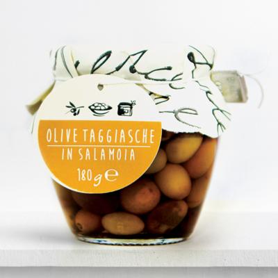 Olives Taggiasca en saumure Sapori dell’Arca - 180 gr l'apéritif italien