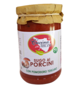 Sauce Tomate aux cpes vgan Cucina Toscana  - 300 gr 100% aux tomates de Toscane