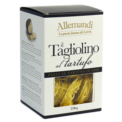 Tagliolini aux œufs et truffe de Carrù pâtes Allemandi - Nid de 250 gr excellence italienne