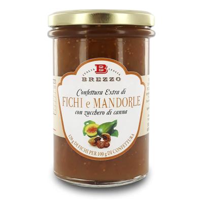 Confiture Extra de figues et amandes au sucre de canne Brezzo - 350 gr Italienne