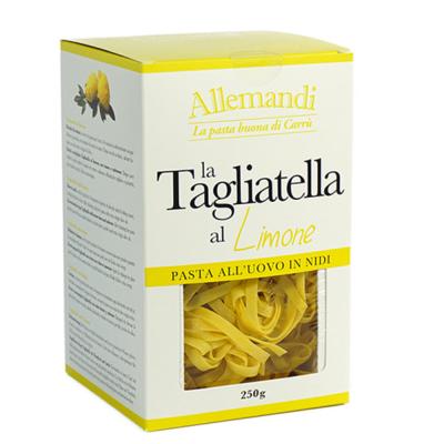 Tagliatelle aux œufs au citron pâtes Allemandi - Nid de 250 gr excellence italienne