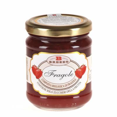 Compote Confiture de fraise BIO - 210 gr Italienne Brezzo