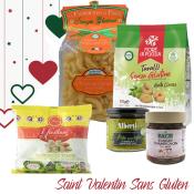Coffret Cadeau " Saveurs d' Amour Sans Gluten  - Ide Box Cadeau pour Saint Valentin