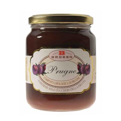 Compote Confiture de prunes BIO - 390 gr Italienne Brezzo