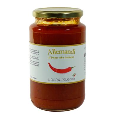 Sauce tomate épicée à la Arrabbiata Allemandi - 180 gr 100% Italienne