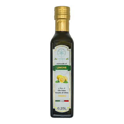 Huile d'olive extra vierge avec infusion de Zeste de Citron I.G.P.  - 250 ml 
