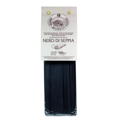 Pâtes au germe de blé à l'encre de seiche Spaghetti Morelli - 500 gr Pâtes artisanales toscanes