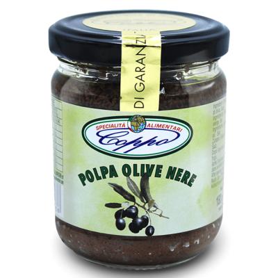 Pulpe d'olive noire - 650 gr Pâtés  typique Ligurie Italie