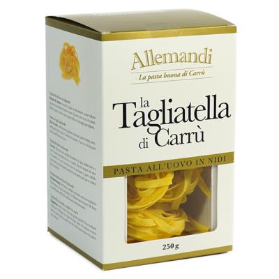 Tagliatelle aux œufs de Carrù pâtes Allemandi - Nid de 250 gr excellence italienne