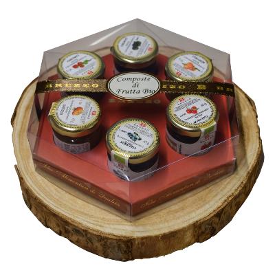 Coffret Collection 6 Compotes Bio haute qualité 100% italienne - 240 gr Brezzo