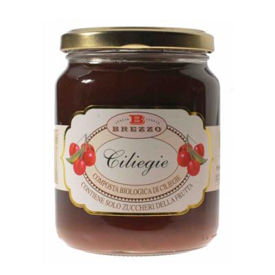 Compote Confiture de cerises BIO - 390 gr Italienne Brezzo