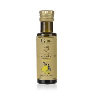 Huile d'olive extra vierge aromatisée au citron "Cultivar Taggiasca" Antico Frantoio Grillo - 100 ml Excellence de la Ligurie