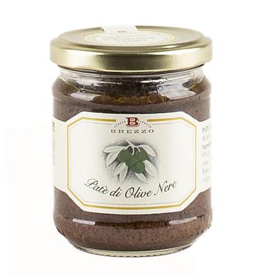 Pâté Olives Noires Brezzo - 180 gr spécialité Italienne