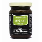 Pâtés d'olive noire au piment La Gallinara - 130 gr Crème typiquement Ligurie Italie