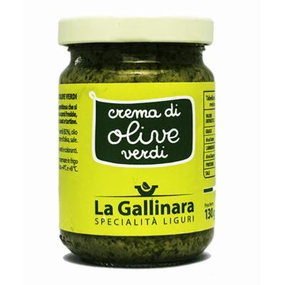 Pâtés d'olive vertes La Gallinara - 130 gr Crème typiquement Ligurie Italie