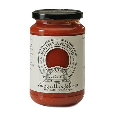 Sauce tomate végétarienne à la Ortolana BIO Mariangela Prunotto - 340 gr Nature Italienne