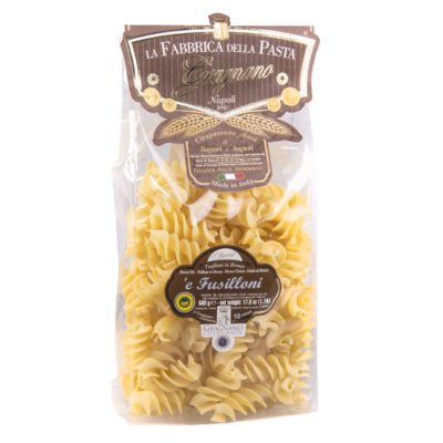 Pâtes de Gragnano I.G.P. 'E Fusilloni "Fabbrica della Pasta" - 500 gr Pâtes artisanales typiques de Naples