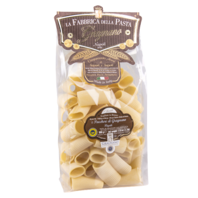 Pâtes de Gragnano I.G.P. 'E Paccheri rigati "Fabbrica della Pasta" - 500 gr Pâtes artisanales typiques de Naples