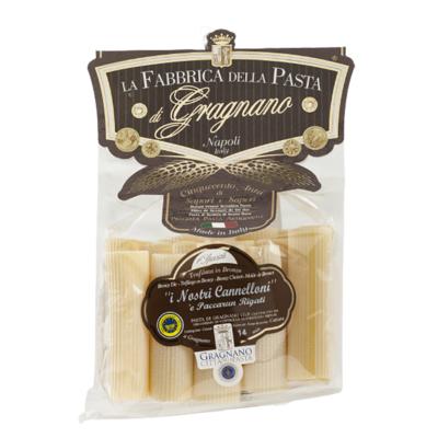 Pâtes de Gragnano I.G.P. "Fabbrica della Pasta"  I Nostri Cannelloni - 250 gr Pâtes artisanales typiques de Naples