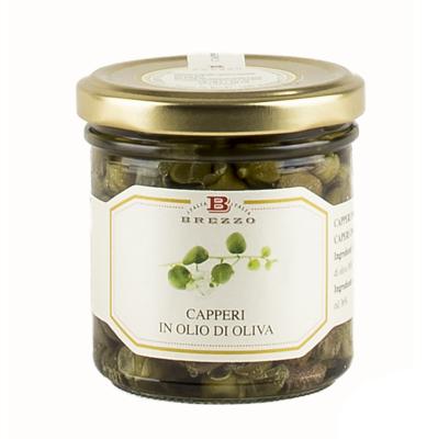 Câpres à l'huile d'olive Brezzo - 140 gr 100% Italienne 