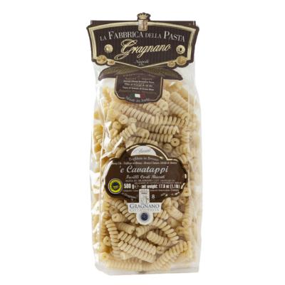 Pâtes de Gragnano I.G.P. 'E Cavatappi "Fabbrica della Pasta" - 500 gr Pâtes artisanales typiques de Naples