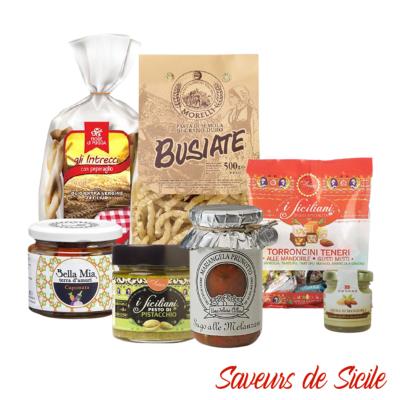 Coffret Cadeau “Saveurs de Sicile” - Spécialités de la Cuisine italienne