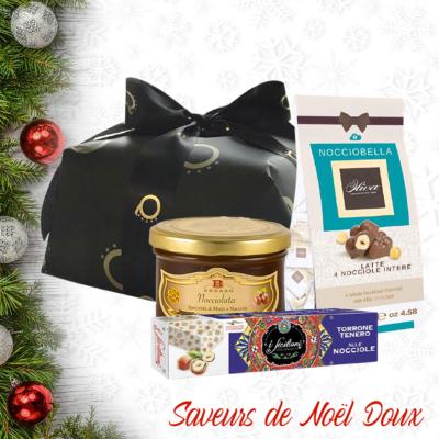 Coffret Cadeau “Saveurs de Noël Doux" - Spécialités de la Cuisine italienne avec Pandoro