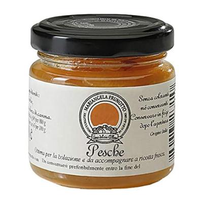 Confiture Extra de pêches au sucre de canne Mariangela Prunotto - 110 gr Nature Italienne