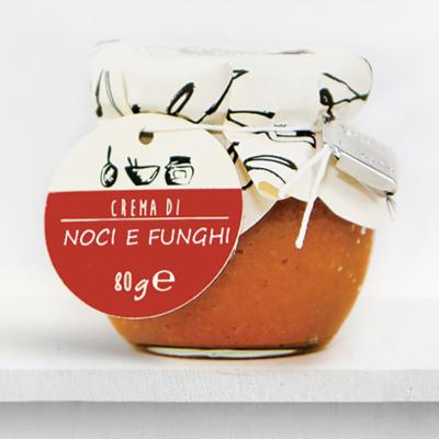 Crème de noix et champignons Sapori dell’Arca - 80 gr Pâte à tartiner Italien