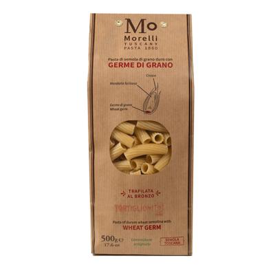 Pâtes aux germes de blé Tortiglioni Morelli - 500 gr Pâtes artisanales toscanes