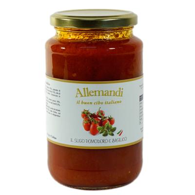 Sauce tomate et basilic Allemandi - 180 gr 100% Italienne