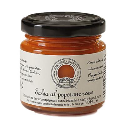 Sauce au poivre rouge (pour la viande blanche et les crustacés) Mariangela Prunotto - 110 gr Italien